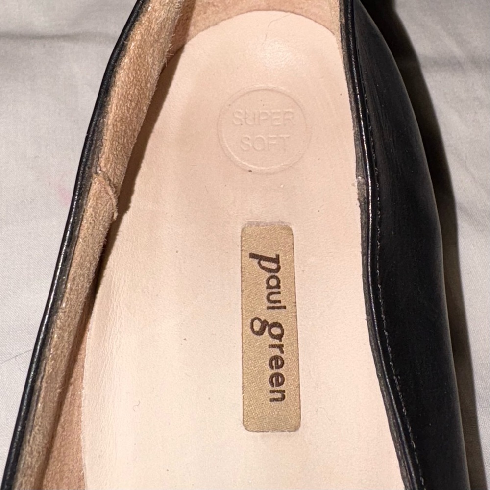 Paul Green Rimona Loafers Black Leather flats size womens US 9 - Picture 6 of 10